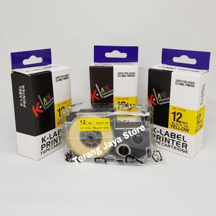 

K-Label EZ-Label Printer Black Ink Yellow KZ-12YW /Label Casio 12MM