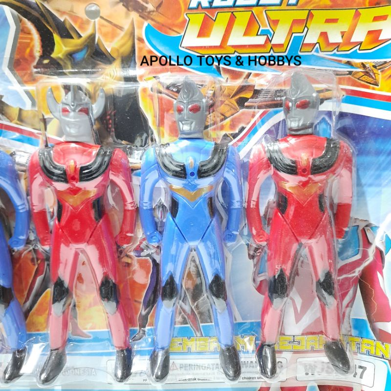 MAINAN ANAK ROBOT ULTRAMEN 5PCS WJS 147