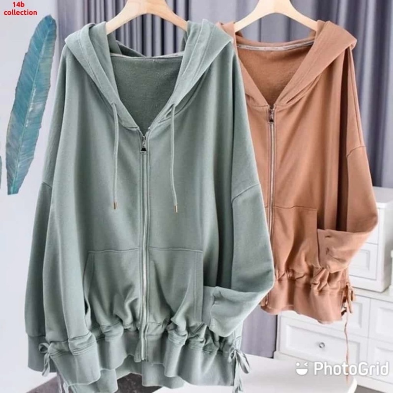 Jaket polos wanita jaket kerut korean style jaket hoodie wanita cardigan polos wanita simple elegan