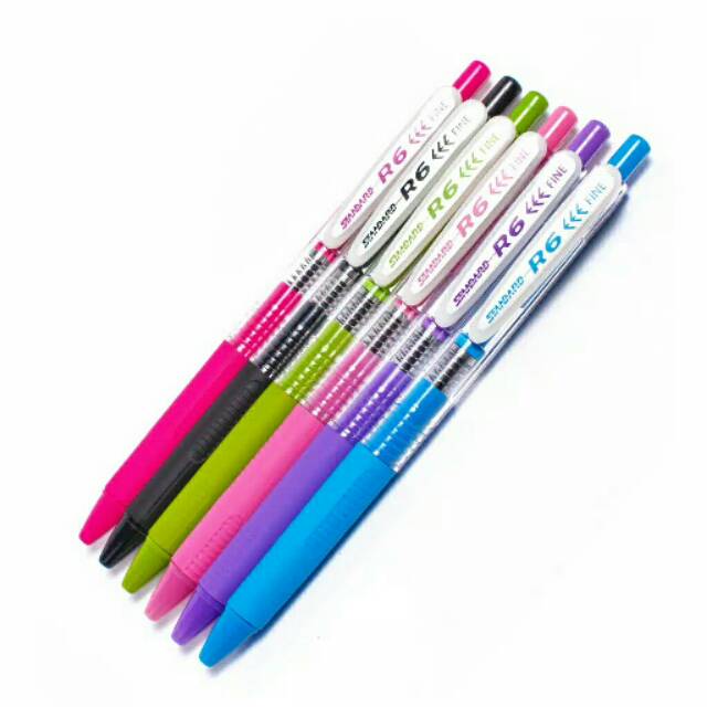

Pulpen Cetek Standard R6 Fine Tip Per Lusin Tinta Hitam