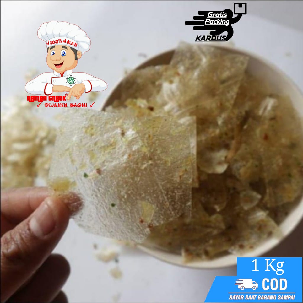 

[1Kg] Keripik Kaca ORIGINAL PREMIUM - keripik kaca - jajanan khas daerah-snack kiloan-makanan murah