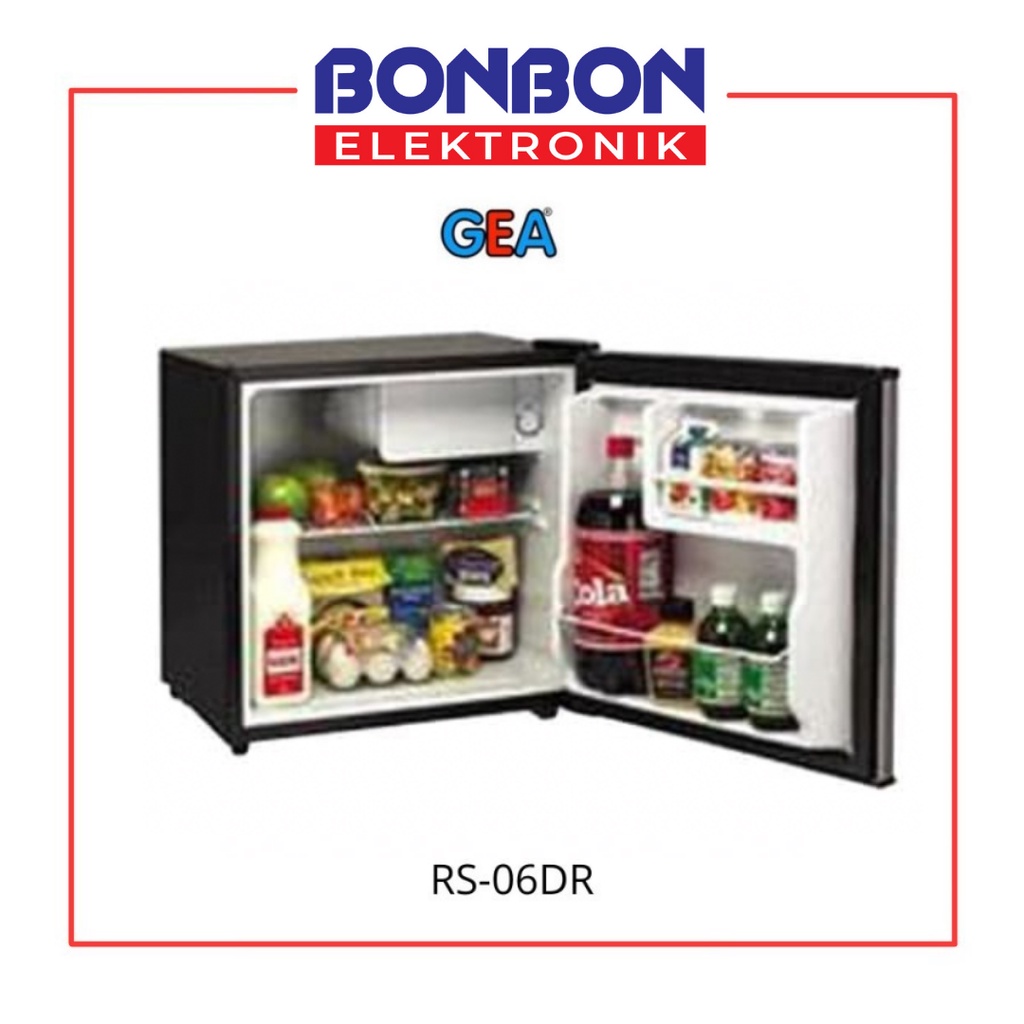 [GRAB INSTANT] GEA Kulkas Mini Bar Portable RS-06DR Black