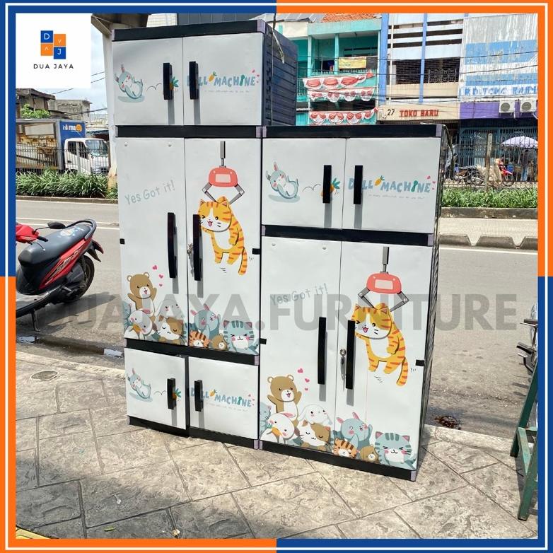 LEMARI PLASTIK GANTUNG ANAK MIAMI ORLANDO / MIAMI ORLANDO LEMARI  GANTUNG RAK JUMBO SERBAGUNA KUNCI 