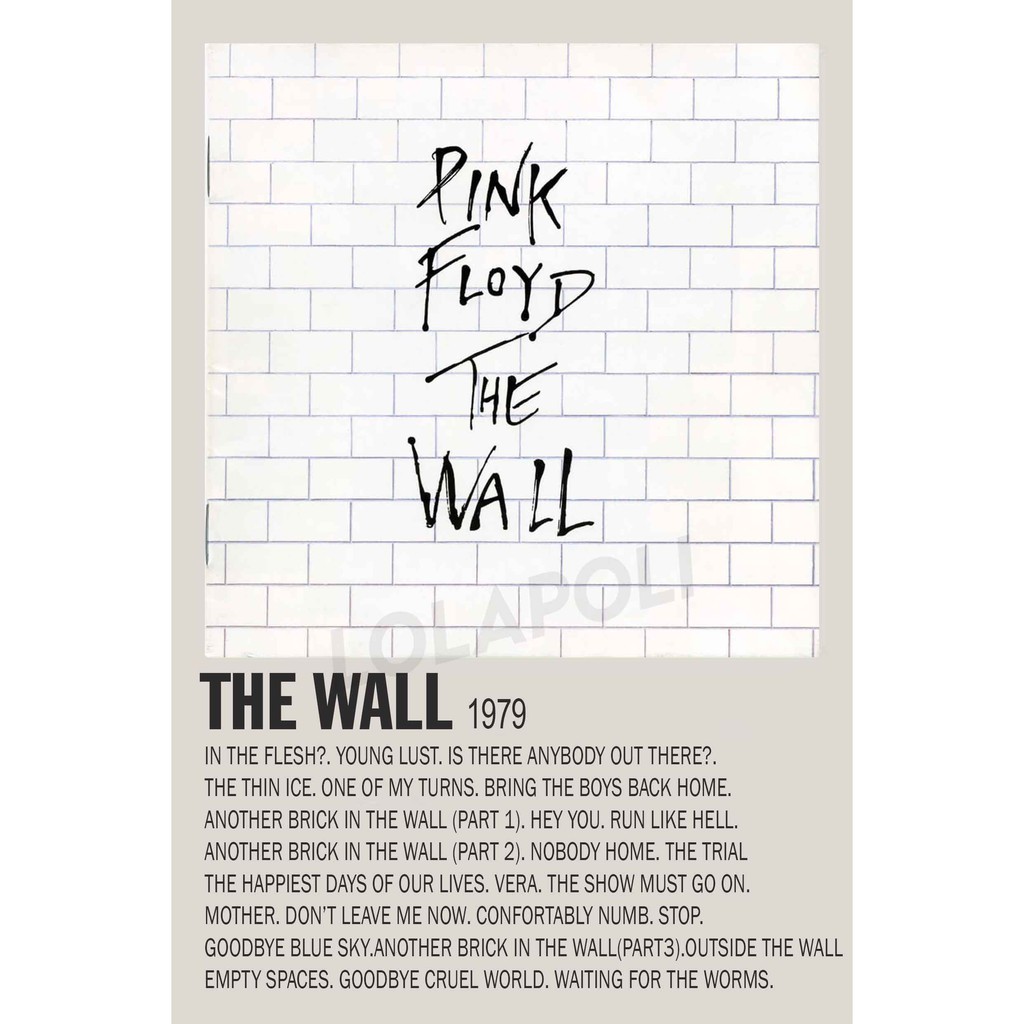 Poster Cover Album The Wall - Pink Floyd