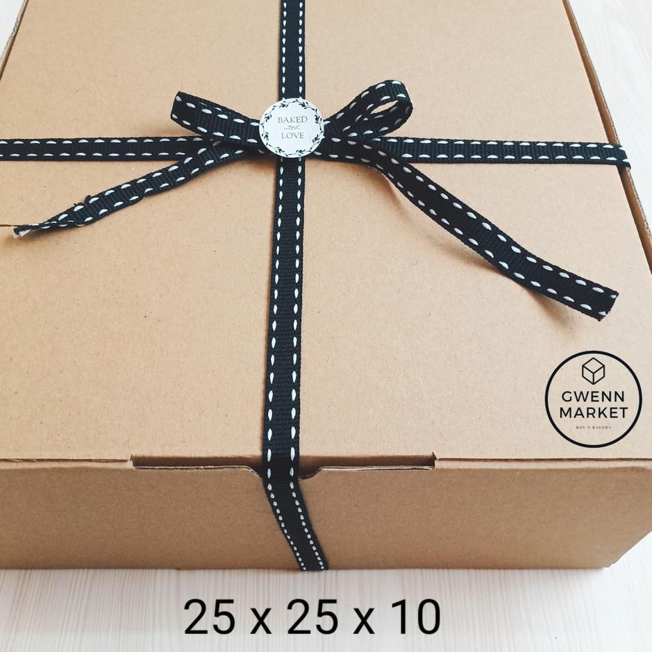 

DISCOUNT BESAR-634 dus kue corrugated harga per 5pcs kotak kue 25cm kotak cake box kue box cake cok