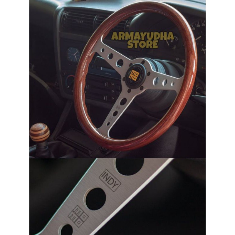 stir racing kayu momo heritage indy mahogany wood steering wheel