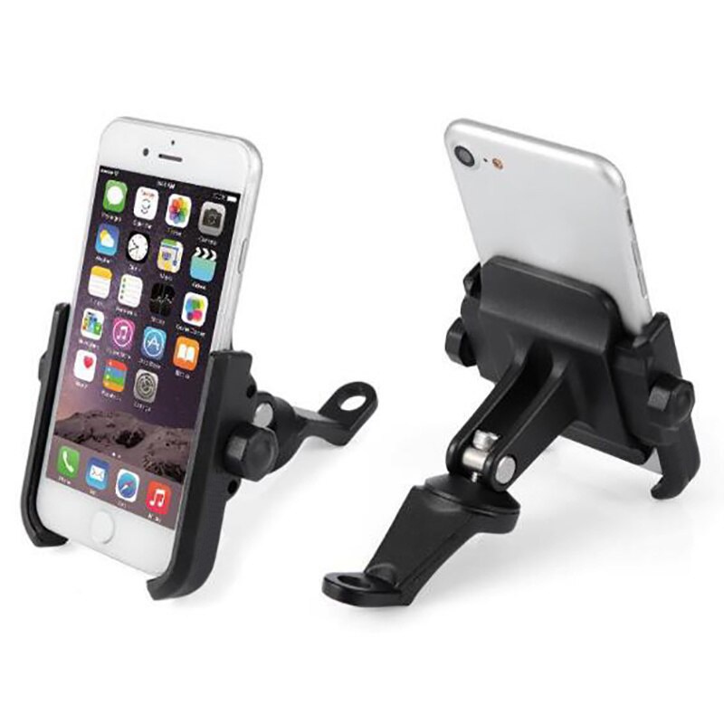 Phone Holder HP Model Motowolf Alumunium Spion Sepeda Motor Handlebar Full Metal Besi