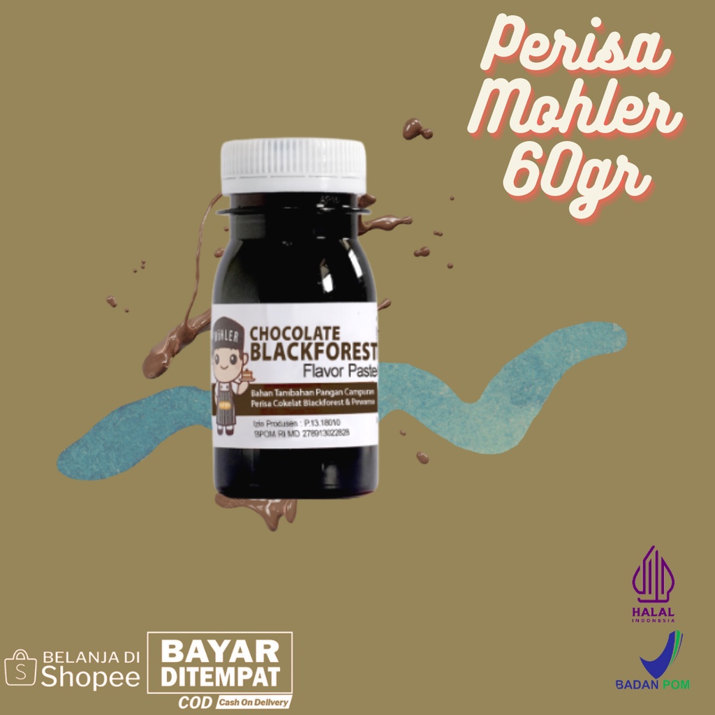 

⚡COD⚡ PERISA PASTA PEWARNA MOHLER CHOCOLATE BLACKFOREST 60gr / PERISA PASTA MOHLER CHOCOLATE BLACKFOREST UNTUK TAMBAHAN ADONAN ICE CREAM / PERISA PASTA MOHLER CHOCOLATE BLACKFOREST INI COCOK UNTUK MINUMAN BUKA PUASA DAN TAKJIL / MOHLER Pasta perisa pewarn