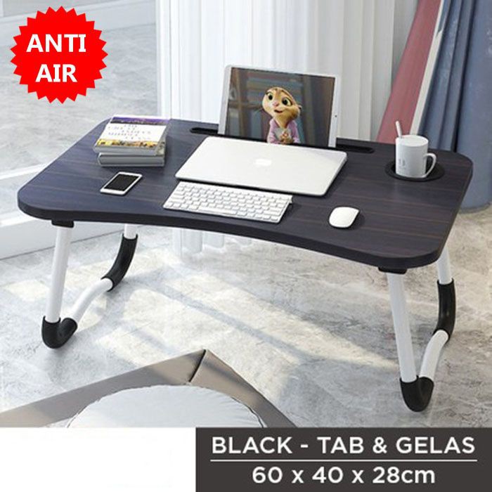 Meja Lipat Laptop MDF / Meja Belajar Anak Serbaguna / Folding Table