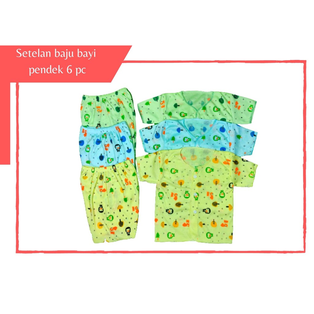 18 PCS SETELAN BAJU CELANA BAYI/PERLENGKAPAN BAYI BARU LAHIR