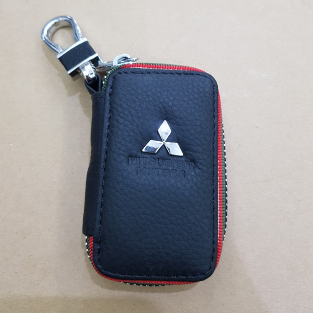 Dompet STNK Kulit Mobil Mitsubishi / Dompet Kunci / Gantungan Kunci Mobil