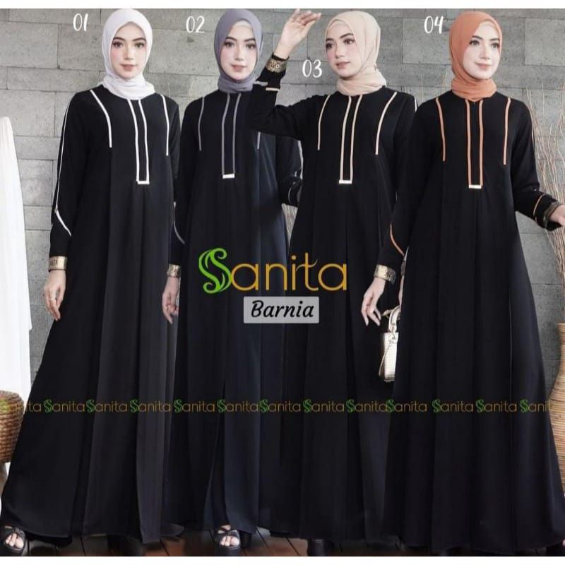 Gamis Barnia By Sanita Dress Muslim Only Dewasa Fashion Muslim Wanita By Sanita