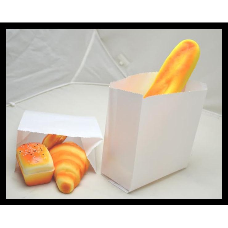 

B0F4 PAPERBAG FLAT KANTONG KERTAS PUTIH 16X8X23 (L) GORENGAN AYAM CHICKEN 9GL5