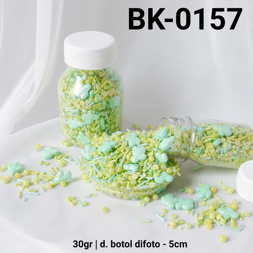 

BK-0157 Sprinkles sprinkle sprinkel 30gr 30 gram kaktus mix hijau yamama baking grosir murah sprinkles cake dekorasi mutiara trimit decoration story sprinklestory sprinklesstory sprinkle story yamama baking