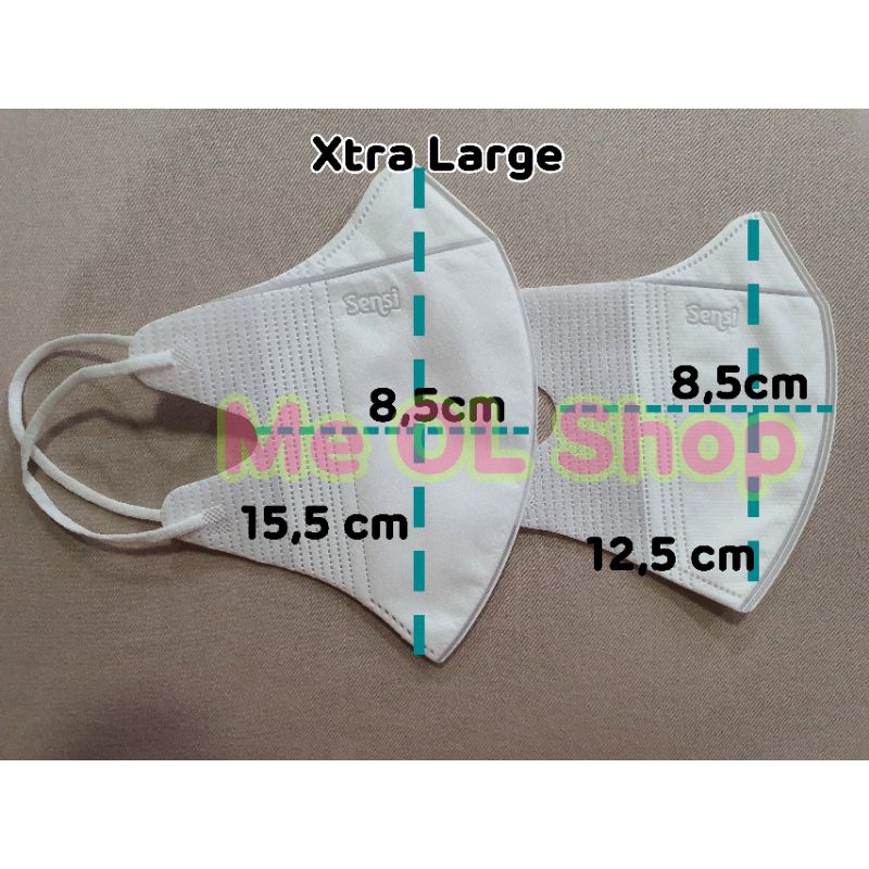 Masker Sensi Duckbill isi 50 Pcs/Box DOUBLE Filter ORIGINAL Emboss termurah