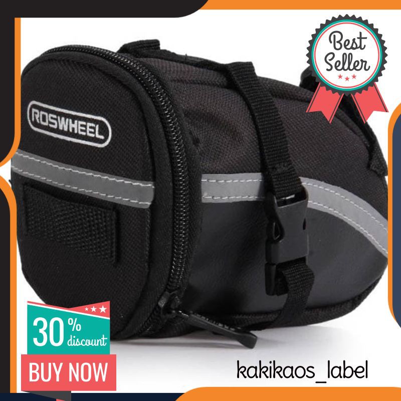 Roswheel Bicycle Saddle Bag - Tas Sadel Hitam