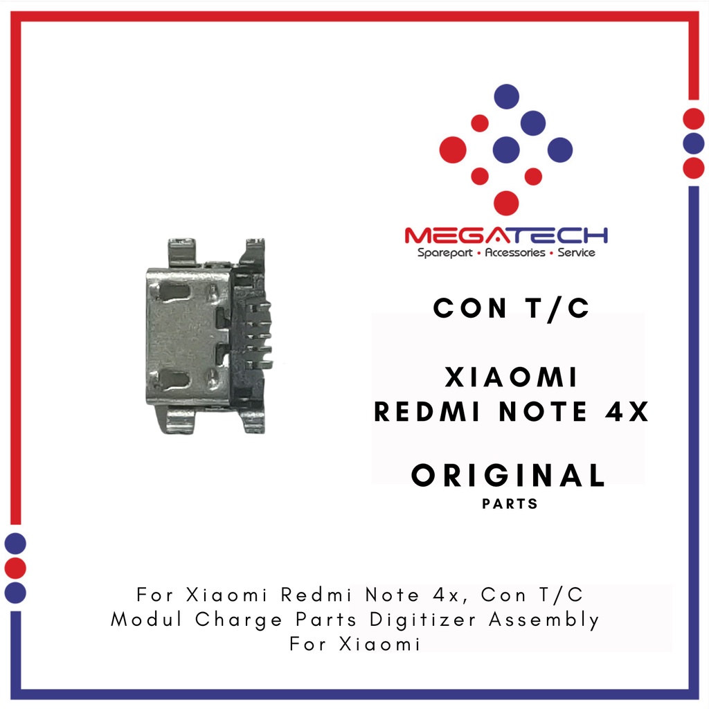 Con Connector Charger - Konektor Charger Xiaomi Redmi Note 4X Original