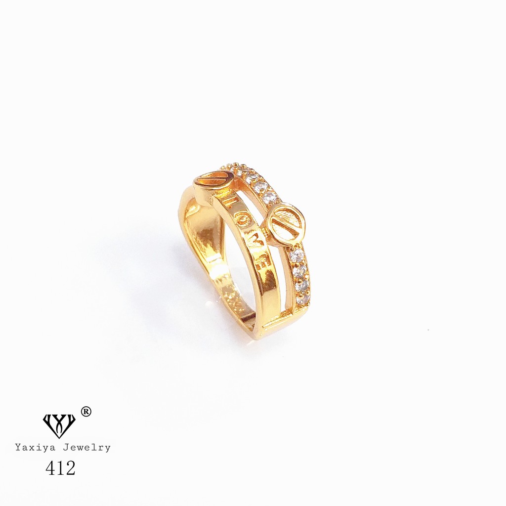 

Cincin Permata Lapis Emas Perhiasan Imitasi Yaxiya Jewelry 412