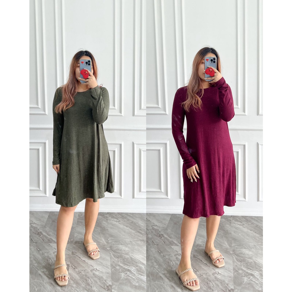 Oldnavy Knitted Longsleeve Swing Dress