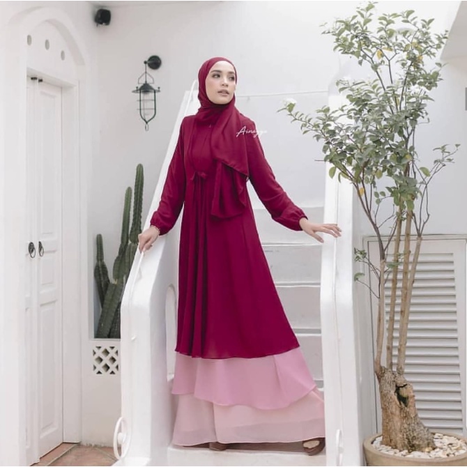 Gamis Polos Wanita Jumbo Ld 120 130 140 QEENARA DRESS S M L XL XXL 3XL 5L Gamis Remaja Ceruty Babydoll Oversize