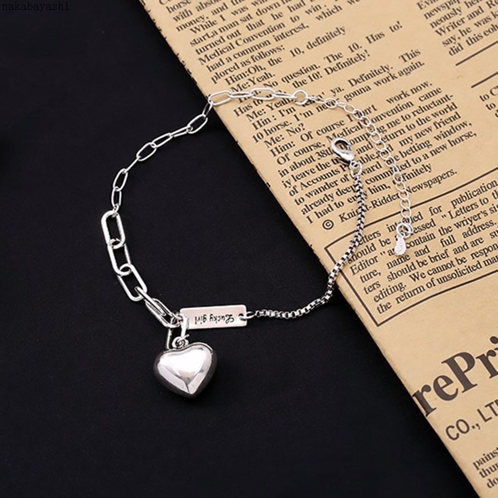 【COD Tangding】Gelang Kaki Desain Jahitan Tulisan Love Gaya Retro Untuk Wanita