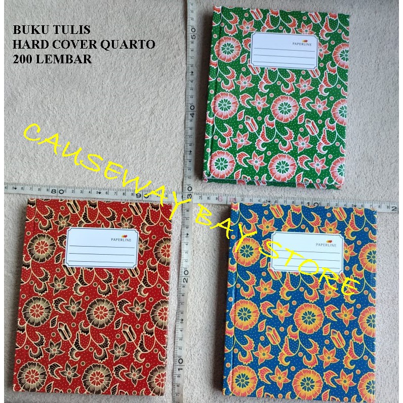 

BUKU TULIS HARD COVER QUARTO 200 LEMBAR PAPERLINE