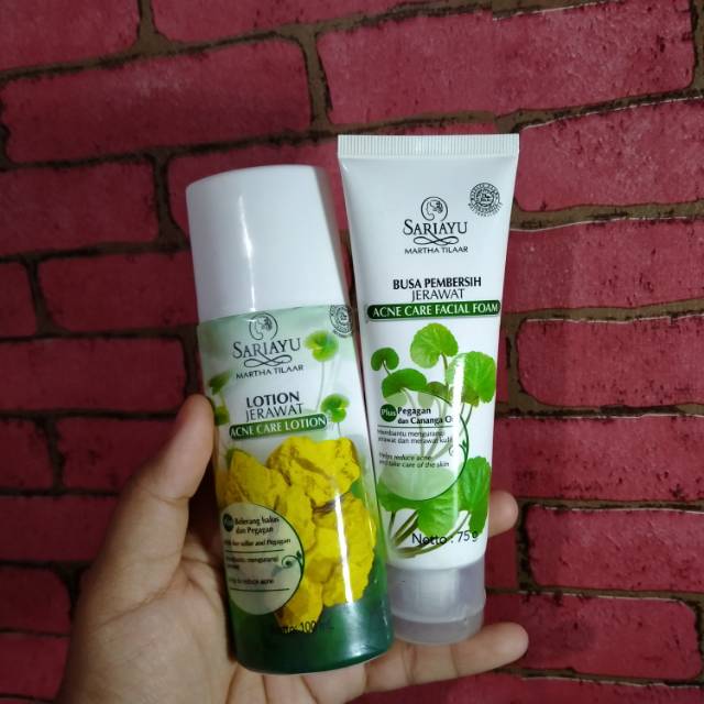 SARIAYU LOTION JERAWAT & FACIAL WASH ACNE (JERAWAT)