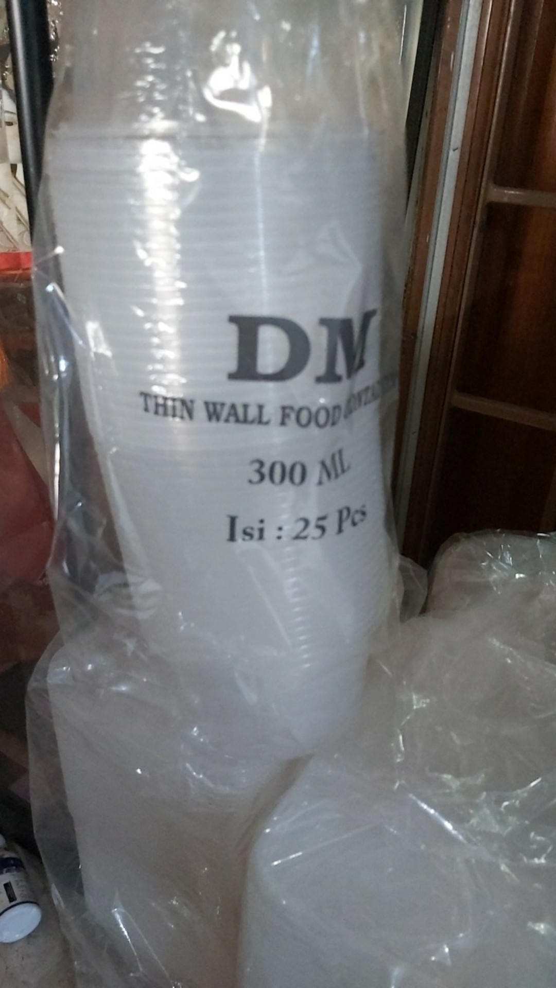 Thinwall Food Container 300ml / Cup Salad 300ml/ Cup Puding 300ml / Mangkok Plastik / Mangkok Bening