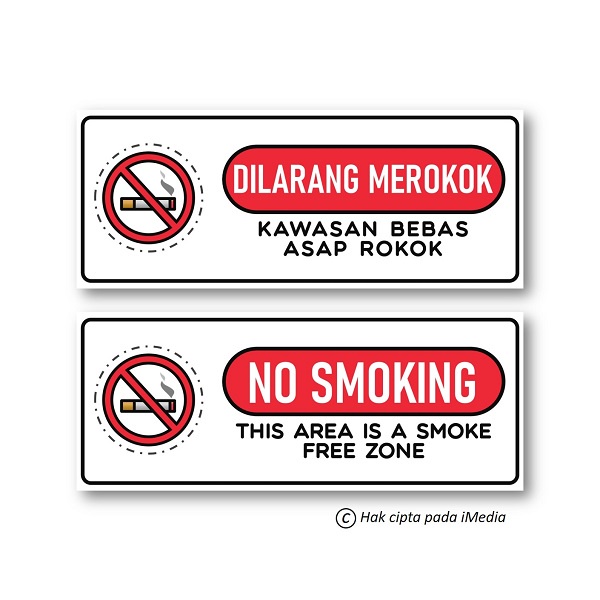 

STIKER DILARANG MEROKOK | STICKER NO SMOKING | STIKER PERINGATAN DILARANG MEROKOK | STIKER HIMBAUAN