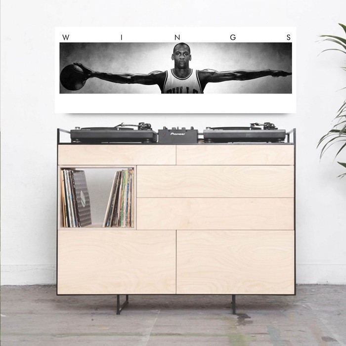 "Jordan Wings" Poster Kayu (60x20)