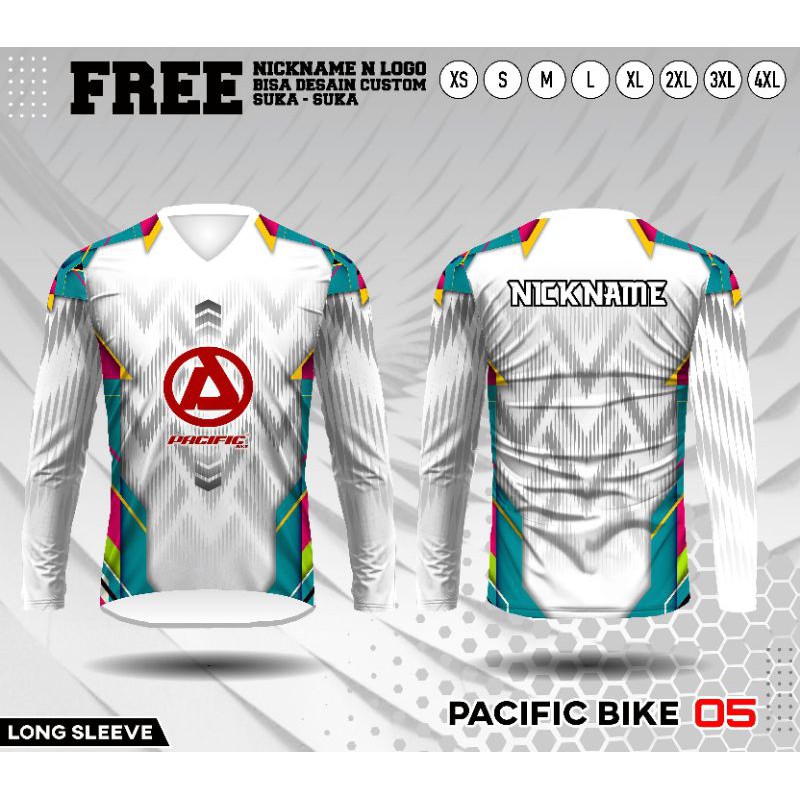 baju sepeda pria jersey sepeda lengan panjang