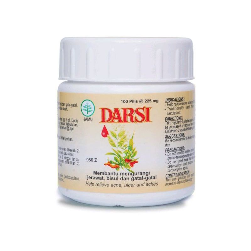 Borobudur darsi 100 pil obat bersih darah jerawat bisul gatal