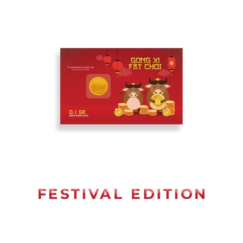 

Gift Series Hartadinata Abadi Chinese New Year 0.1 gram