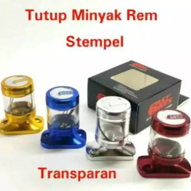 Tutup Stample Master Rem Model Transparan Merk Fast Bikes