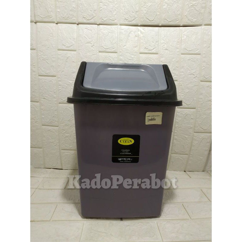 Tempat sampah KS 15 - tempat sampah tutup - dustbin kotak tutup