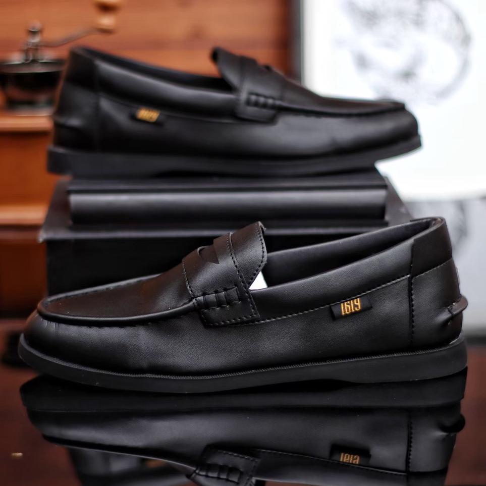 LANGSUNG ORDER Y8134 Sepatu Formal Pantofel Pria Kulit Asli Premium Louis Votion Hitam ukuran 39 - 4