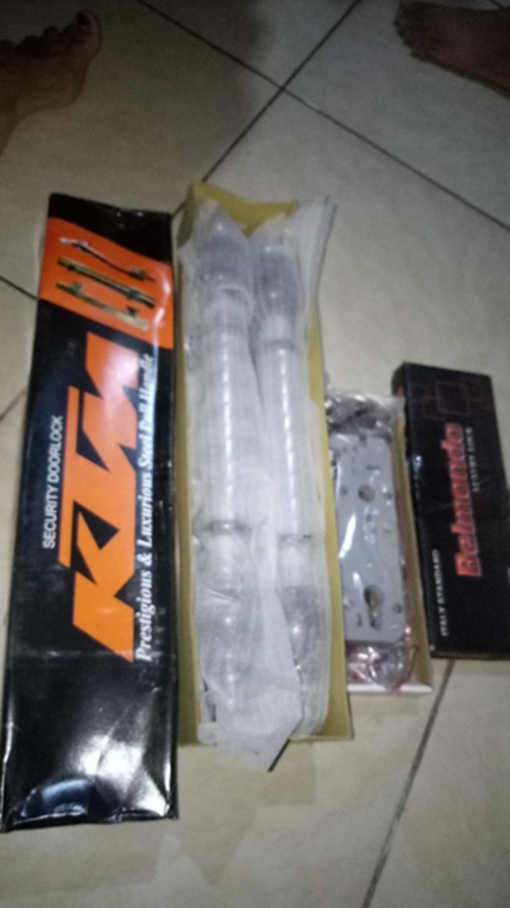 Handle Pintu Stainless 42cm 1set+kunci