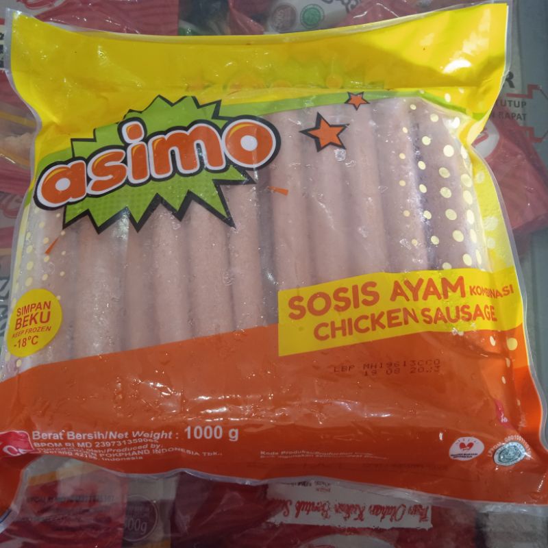 

SOSIS AYAM ASIMO 1 KG / 1000 GR FROZEN FOODS LAZIZ MURAH BAGUS HALAL PEKANBARU DAN SEKITARNYA PENGIRIMAN AMAN BISA JNT READY PEKANBARU BISA COD PANAM RIMBO PANJANG RIAU INDONESIA CUS ORDER NOW STOCK TERBATAS PROMO FREE ONGKIR