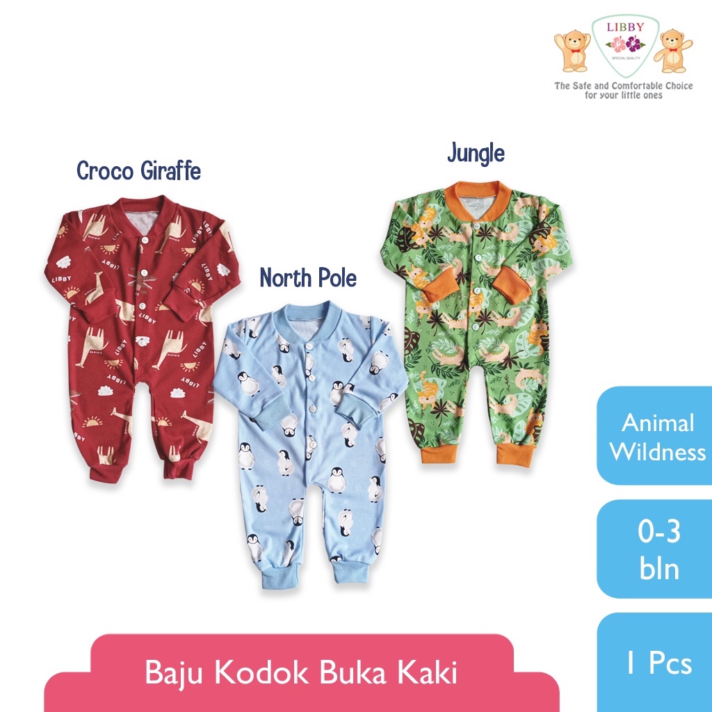 Libby Baju Kodok Panjang - Libby Jumpsuit - Jumper Panjang Bayi