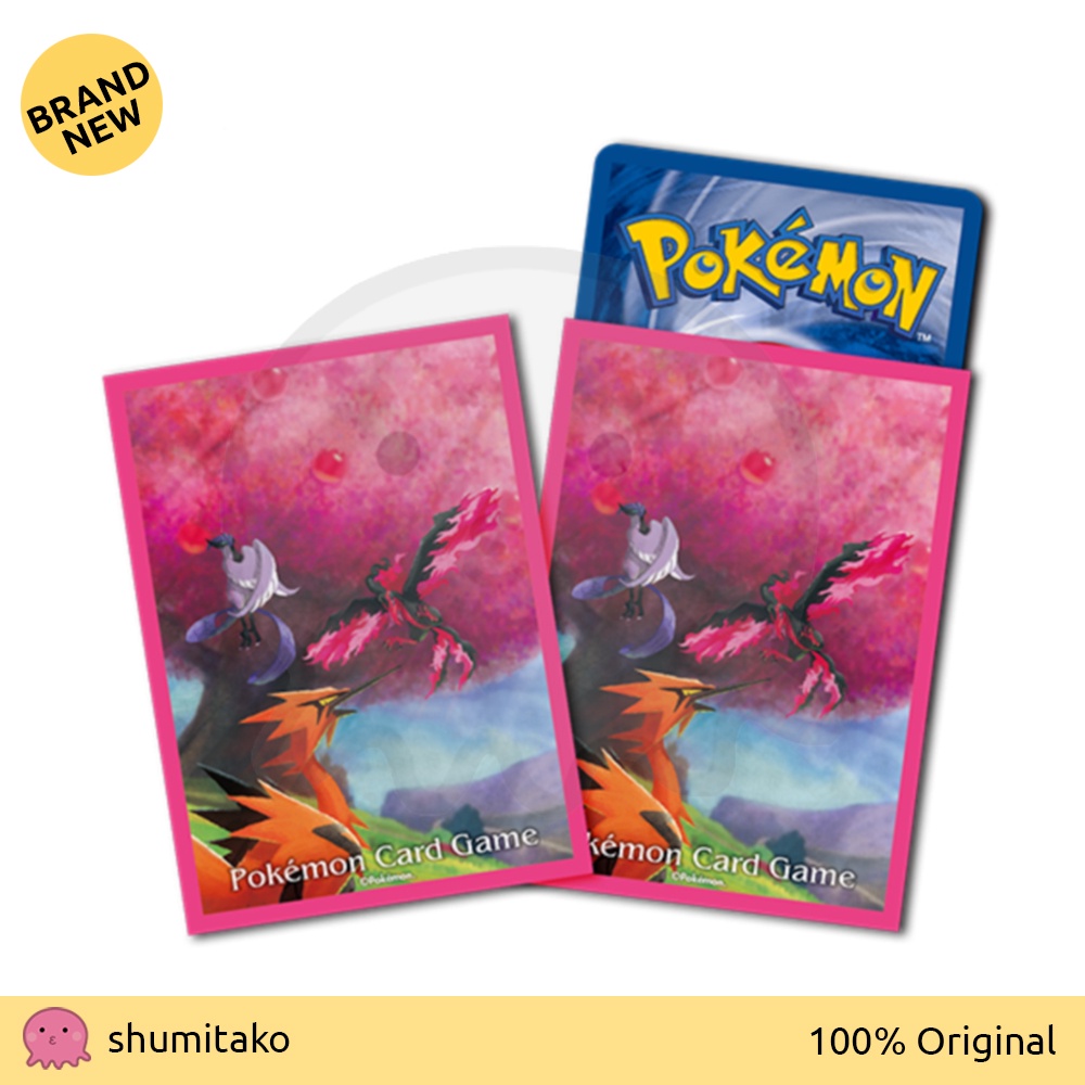 Pokemon Center Original Moltres Articuno Zapdos Deck Shield Sleeves