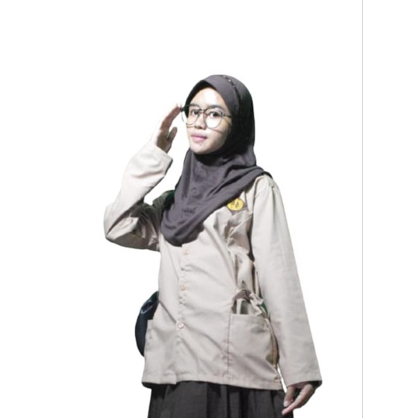 Baju Pramuka Pembina Tali SD SMP SMA Tangan Panjang Perempuan