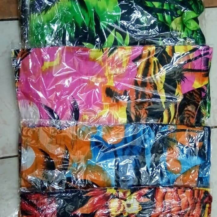 PROMO TERKINI Baju Pantai Bali Hawaii Unisex Random