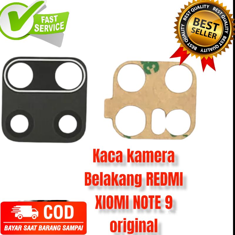KACA KAMERA REDMI XIOMI NOTE 9 PRO/REDMI NOTE 9 /REDMI  NOTE 9S ORIGINAL
