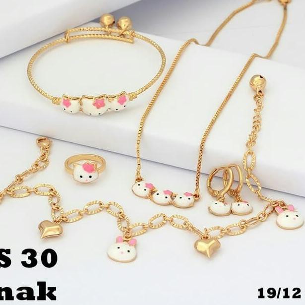 BISA COD BAYAR DI TEMPAT!!!kalung set anak set hello kitty