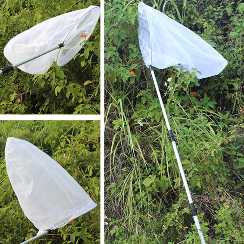 Mary Telescopic Handle Insect Net Untuk Butterfly Dragonfly Net Outdoor Adventure 23 ''Kedalaman Jaring15''Diameter Ring Anak F