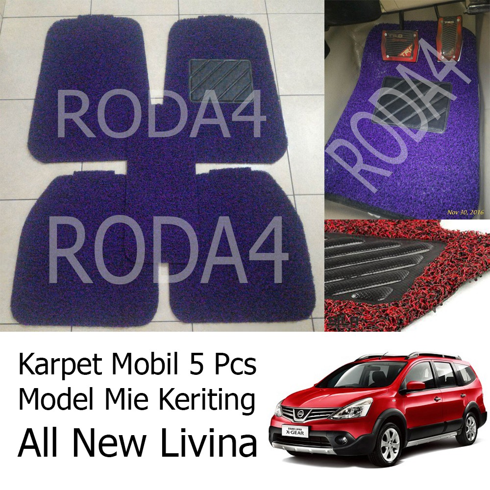 Karpet Mobil / Car Carpet / Floor Mats Universal Model Mie Keriting All New Livina