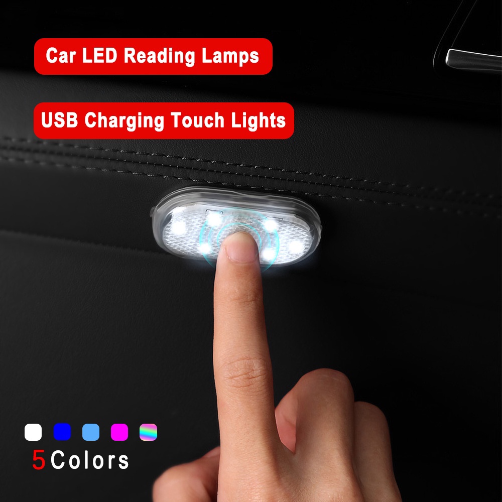 Lampu Baca Mini Auto Touch Untuk Interior Atap Mobil