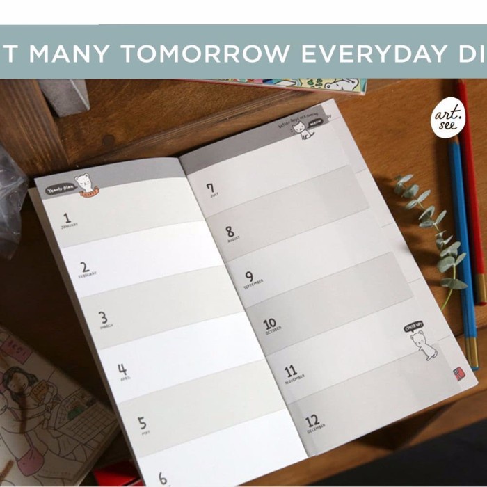 

Limited Paint Many Tomorrow Everyday Diary Trendi