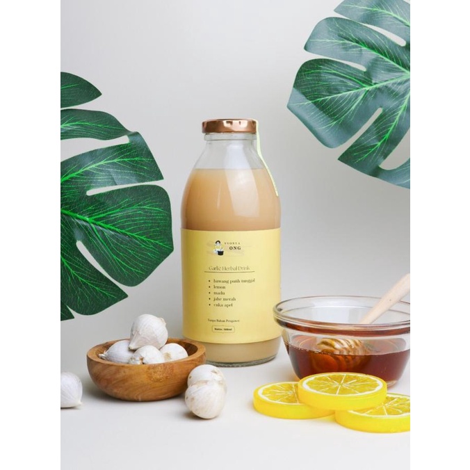 

HERBAL 500ML BAWANG PUTIH TUNGGAL, LEMON, CUKA APEL, JAHE MERAH, MADU SDF64164ES
