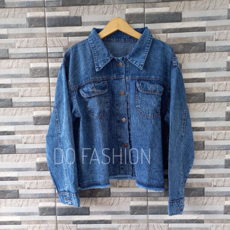 jaket crop levis big size